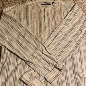 PX LONG SLEEVE SHIRT WITH FRONT EMBROIDERY